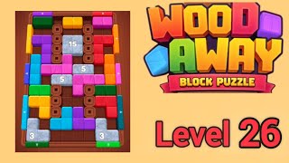 Wood Away Block Jam Level 26 Walkthrough Solution