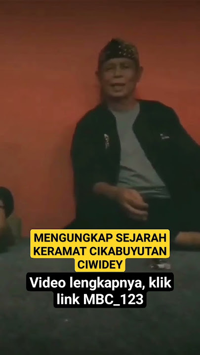 Mengungkap sejarah keramat cikabuyutan Ciwidey - bersama juru kunci Abah utar Mukhtar #shorts