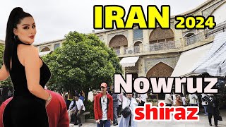 Iran2024 | walking tour  in Shiraz Nowruz 1403 | The invasion of Nowruz travelers