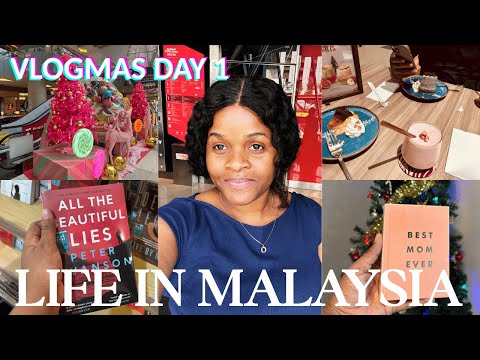 VLOGMAS DAY 1 🎄: Mall Day | Bookstore Finds, Shopping Bags & Indian Food