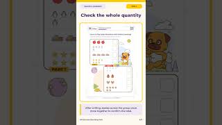 Preschool worksheets: Count safari pictures and write the total