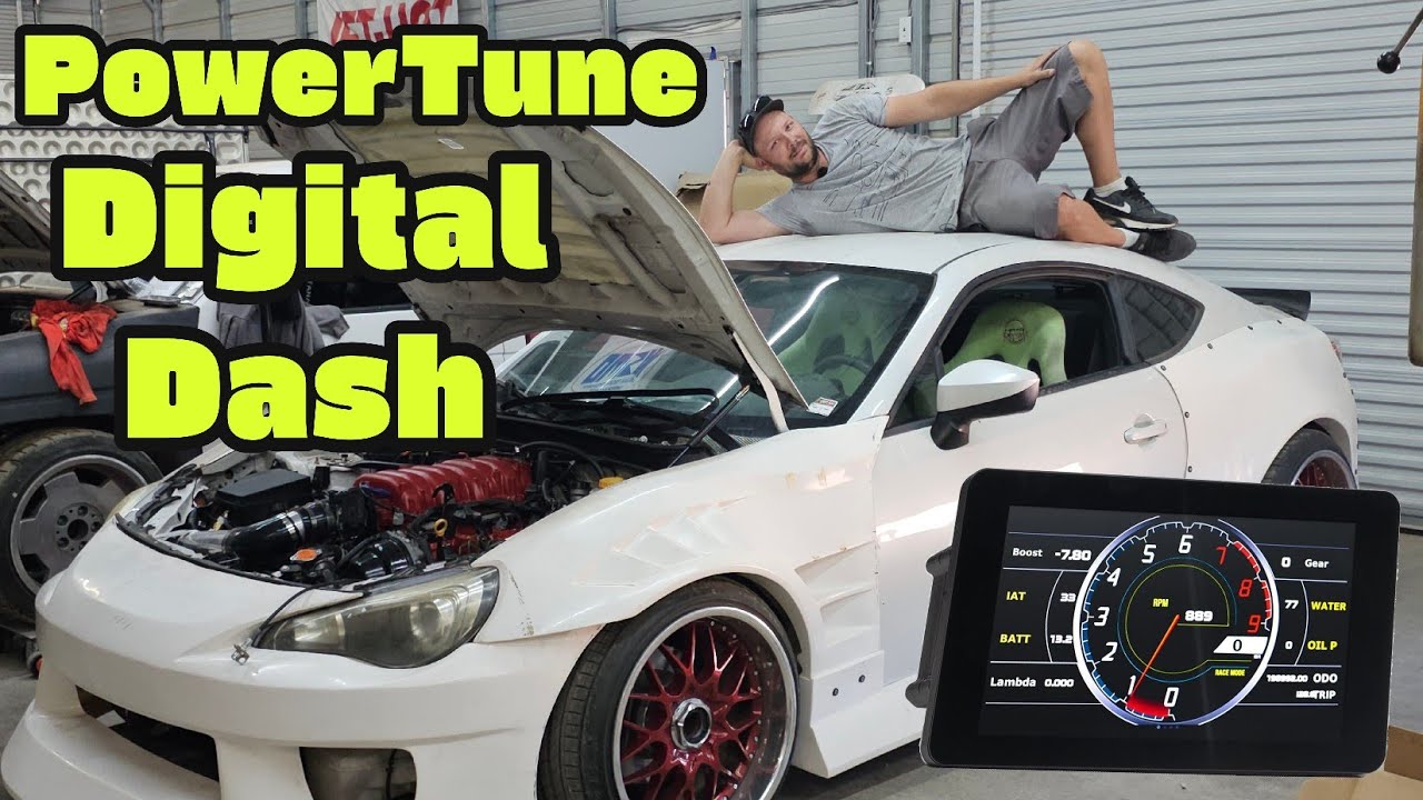 1UZ BRZ Powertune Digital Dash Install