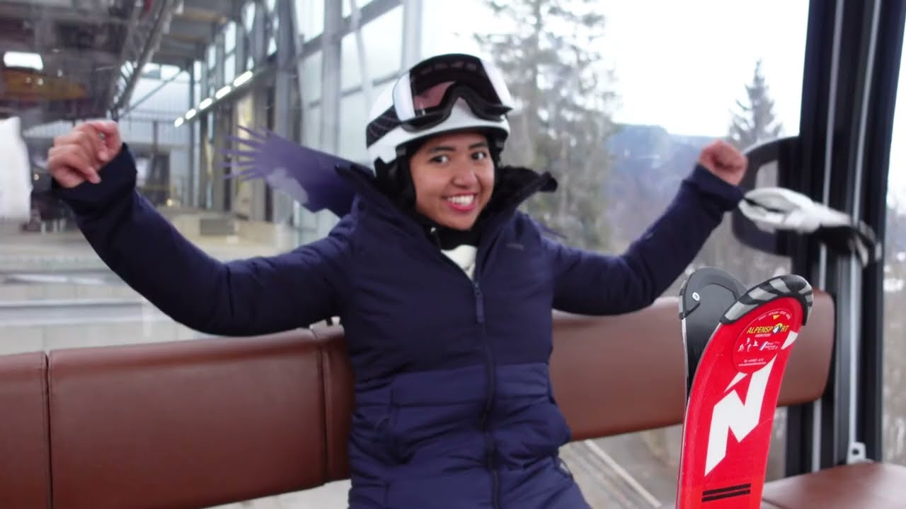 My first time learning how to ski in Söllereck