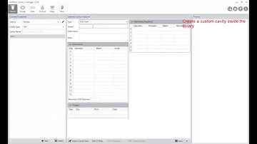 Edit Cavity Library using MDTools Library Manager
