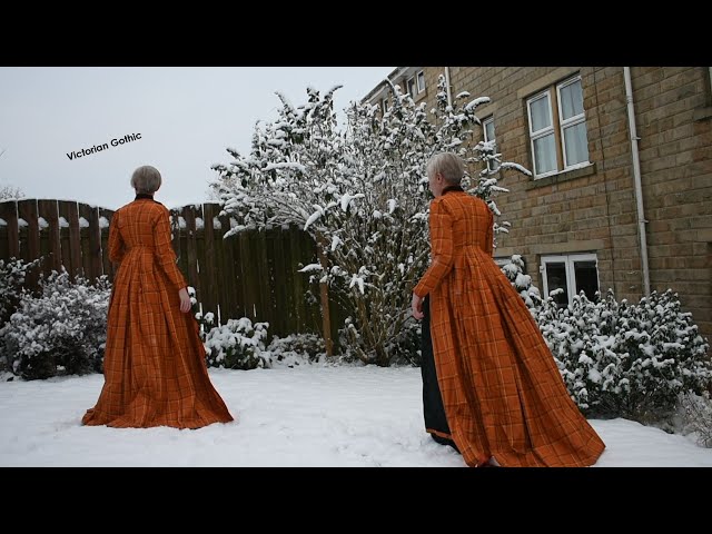 I Made A Gothic Bustle Dress From An Authentic Victorian Pattern (And Wore  It In The Snow) - YouTube