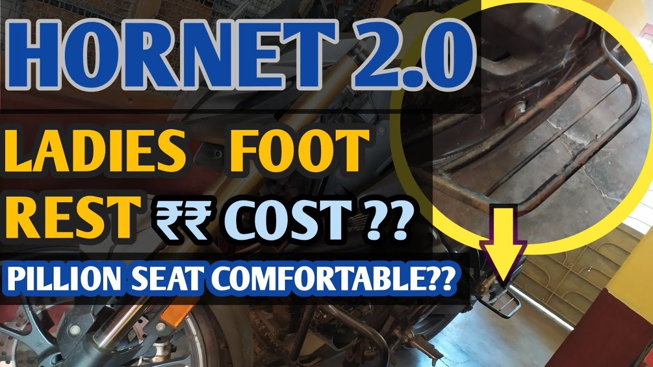 Honda 2.0 pillion seat and Cost of Ladies foot rest pillion comfort review YouTube