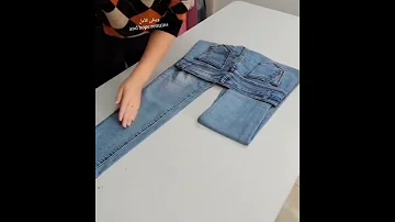 طريقة طي البنطلون 