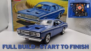 Building the 1971 Plymouth Duster 340: 1/25 Scale Model Kit from AMT