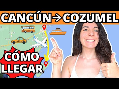 Vídeo: Como ir de Cancún a Cozumel