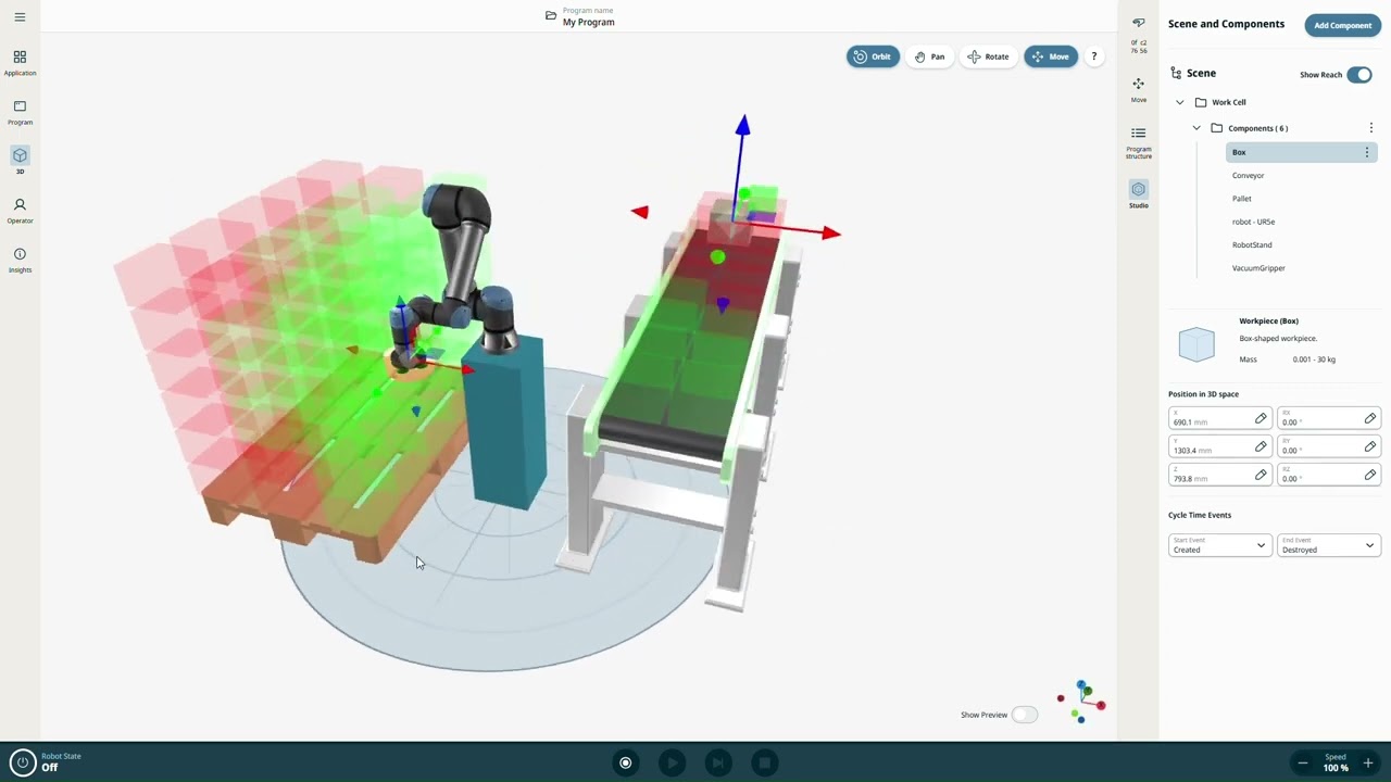 05 Testing Robot Reachability in UR Studio