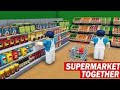playing supermarket together for the first time