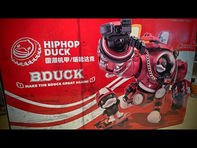 B.DUCK HIPHOP DUCK 国潮机甲 フィギュア Unboxing the new B-DUCK HIP HOP DUCK!!!! - YouTube