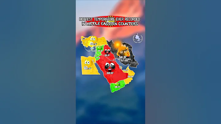 hottest temperature ever recorded in middle east #europe #map #history #mapping #mapper #shorts