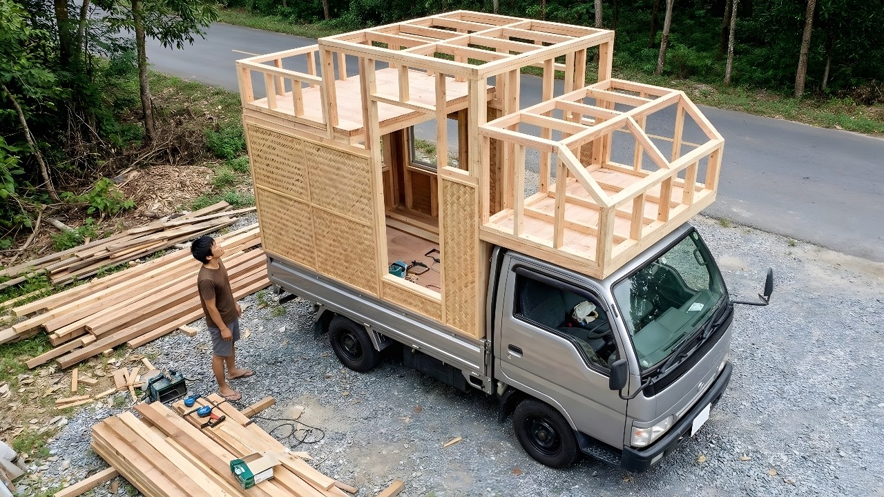 He Turns Old Pickup Truck into Camper With Only $2000. By @yudaikawase