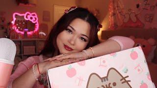 ASMR Cutest Unboxing Ever | Pusheen Subscription Box 🍓🧋💕 screenshot 3