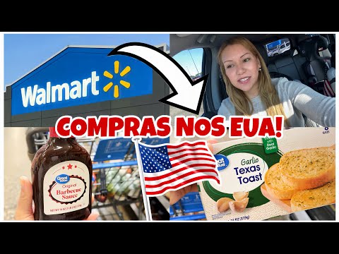 DIA DE FAZER MUITAS COMPRAS NO WALMART GIGANTE DOS EUA 🥬🥔🍎 QUANTO GASTEI? WALMART EUA 2026 🇺🇸