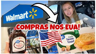 DIA DE FAZER MUITAS COMPRAS NO WALMART GIGANTE DOS EUA 🥬🥔🍎 QUANTO GASTEI? WALMART EUA 2026 🇺🇸