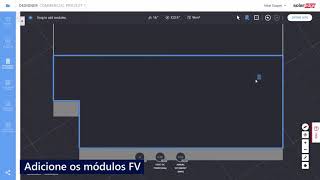 Posicione os módulos conforme a inclinação do telhado no SolarEdge Designer