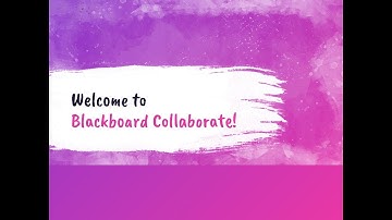 Blackboard Collaborate Student Tutorial