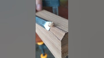 Woodworking / chisel _ Slowly #short #carpentry