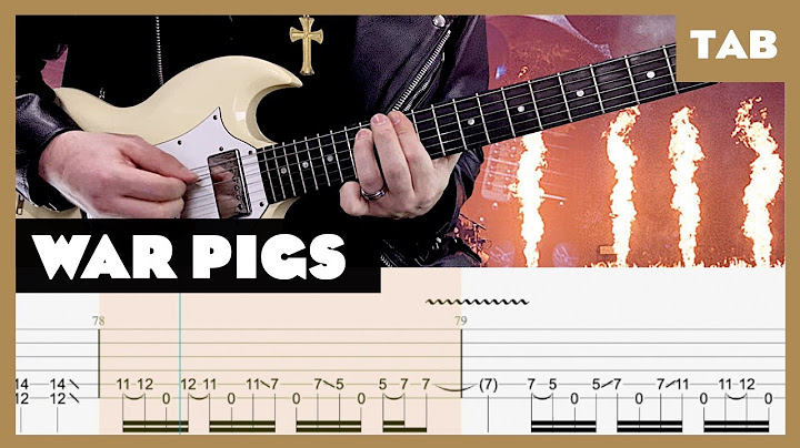 War Pigs Guitar version - Guitar performance video thumbnail