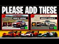 APEX Racer - 10 Cars that NEED to be added