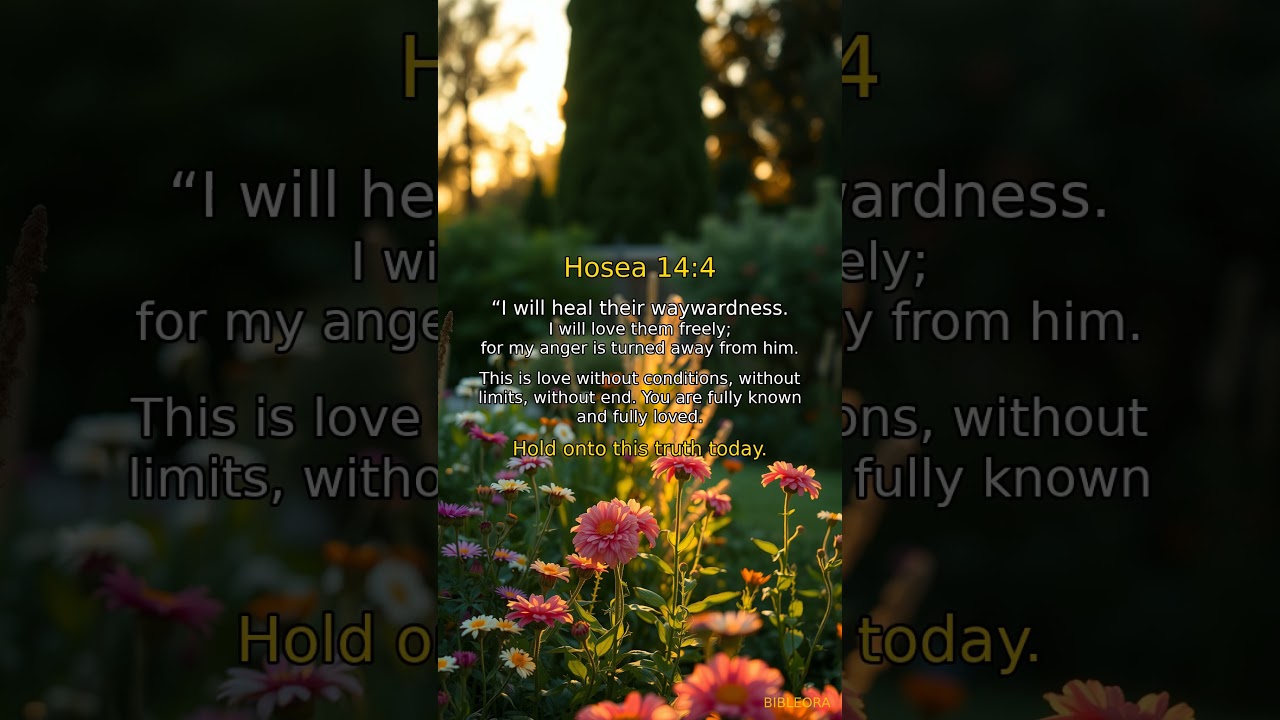 ✝️ POWERFUL SCRIPTURE: God's Love | Hosea 14:4 #shorts