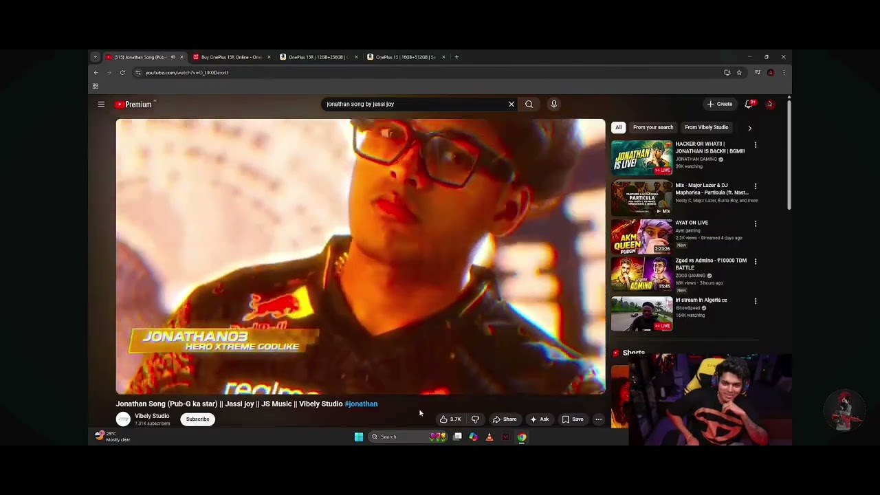 Jonathan react on his song🥰🥰🥰