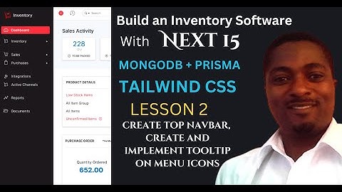 Lesson 2 Build an Inventory Management System With Next 15  MongoDB + Prisma ORM & Tailwind CSS