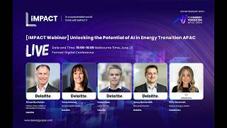[IMPACT Webinar] Unlocking the Potential of AI in Energy Transition APAC