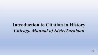Introduction to Historical Citation   Chicago Manual of Style