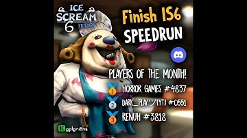 I WON KDC8 | Speedrun Ice Scream 6 hard mode 7:44