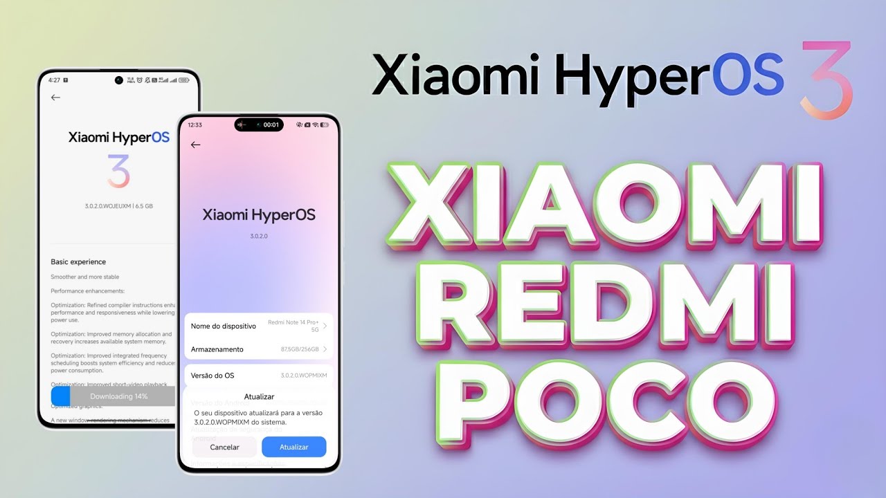 PODE ATUALIZAR! HyperOS 3 Global OFICIAL Disponível para Xiaomi, Redmi e POCO!