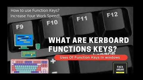 What are keyboard Function Keys? (F1 to F12) Learn in urdu/English-full explanation.