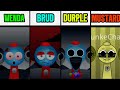 Incredibox Sprunki: Cendi Tretatment Wenda Vs Brud Vs Durple Vs Mustard "comparações de versões" !