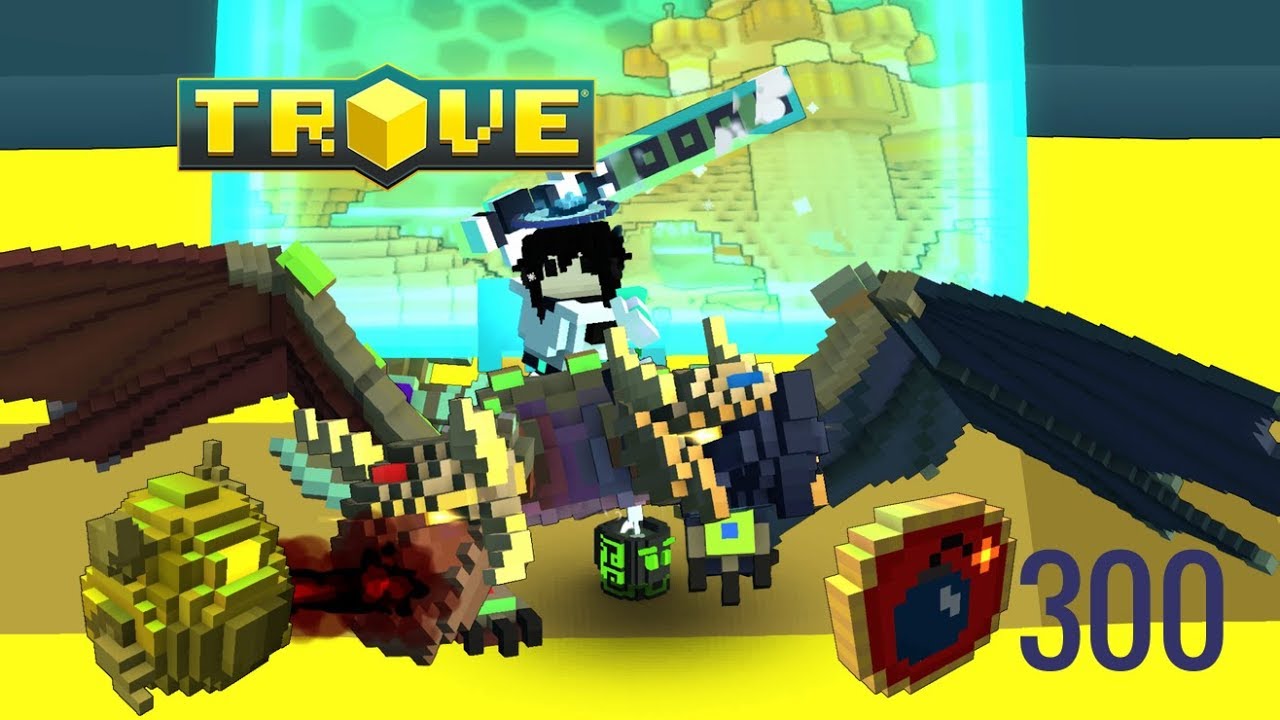 Trove We Got The Golden Twin Plague Dragon Egg By Useing 300 Bomber Coins!