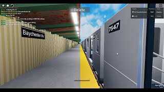 IRT Subway Exclusive: Eastchester-Dyre Ave bound R142A (4) train @ Baychester Avenue
