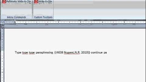 RefWorks Part 7 Using Write-N-Cite: Drexel University Health Sciences Libraries