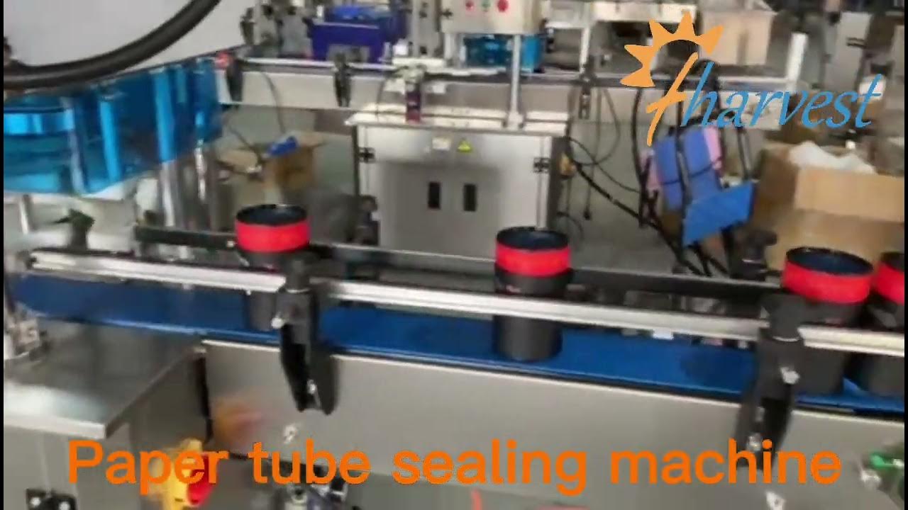 Paper can flange sealing machine,Automatic paper tube flanging seaming