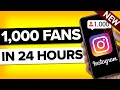 The EASIEST Way to Get REAL Instagram Followers FAST (new method)