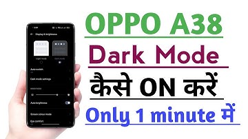 OPPO A38 How to Enable Dark Mode | Dark Mode kaise ON kare Hidden trick