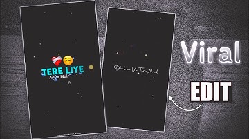 🥀 New Viral Black Screen Lyrics XML File Tutorial in Alight Motion | SIDDHANT EDITZ