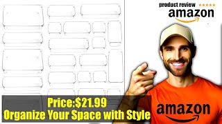 Buy 25 PCS Clear Drawer Organizers Set, 4 Sizes Plastic Vanity Drawer Organizers and Storage Bins,