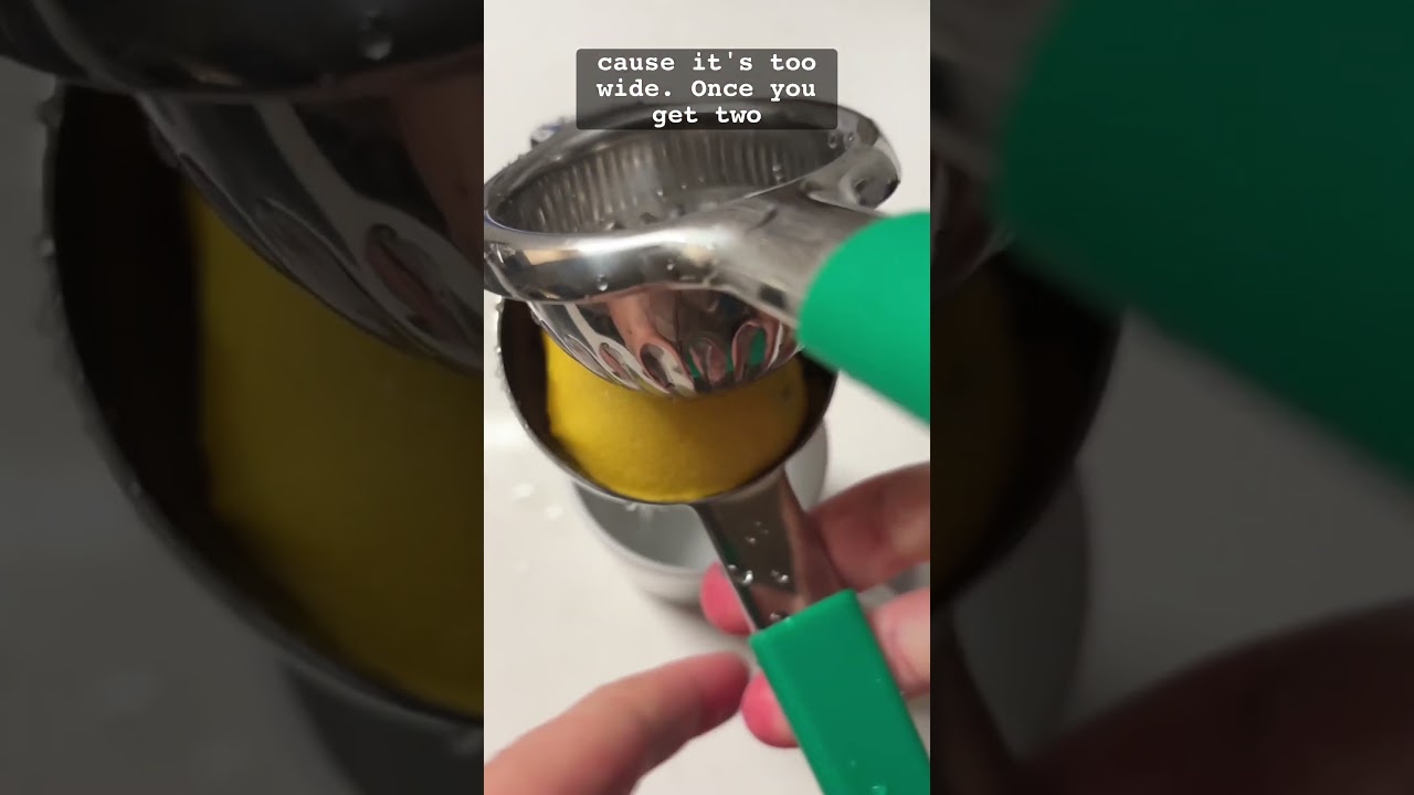 Stainless steel lemon squeezer 