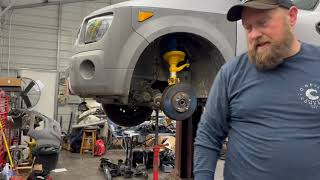Honda Element bad wheel bearing diagnosis and replacement