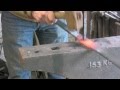 Hot punching a bar for twisting