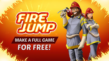 Fire Jump - Make A Full Game - For Free!