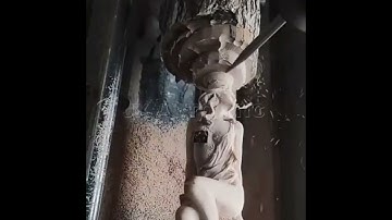 4 axis cnc router engrave head figure sculpture very details and fine effect