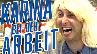 Karina bei der Arbeit | Kackfreche Kassiererin !!!