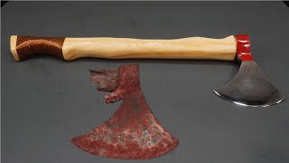 Restoration of old axe with amazing technique